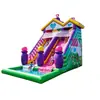 Parque Acuático al Aire Libre Tobogán Acuático Inflable Piscina Multicarril Juego Acuático para Padres e Hijos Instalación Comercial Grande de Diversión