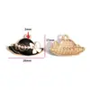 Accesorios de Joyería de Aleación para Hacer Manualidades con Forma de Gota de Aceite Bolsita de Maquillaje para Niñas Accesorios de Tacones Altos Pulsera Pendientes Colgante W507
