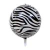 Globo redondo 4D de película de aluminio de 10 pulgadas, 15 pulgadas, 18 pulgadas, 22 pulgadas, decoración para fiesta de cumpleaños, globo de papel de aluminio animal degradado