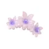 Pinza de Tiburón Exquisita con Gradiente Transfronterizo de Pétalos, Pinza de Garra para Recogidos, Accesorio para el Cabello en la Parte Posterior de la Cabeza, Joyería de Alta Gama