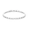 Nova Pulseira Retangular Minimalista da Moda com Strass para Mulheres, Popular entre Amigos de Nicho, Estilo Cool
