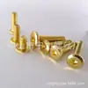 Tornillos de Cabeza Hexagonal Avellanada Color Dorado M5M6M8 Tornillos para Muebles de Cabeza Plana Inclinada Imitación Oro en Stock del Fabricante