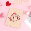 Cartão de felicitações de Rosa de Ação de Graças de Natal cartão de aniversário para mãe cartão de bênção de Dia das Mães de madeira atacado