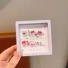 Adesivo de unha infantil Kulomi com desenho animado para bebê, armadura segura, não tóxica, adesivo de unha fofo e à prova d'água para meninas