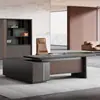 Mesa do Presidente, Mesa do Chefe, Em Estoque Entrega Rápida, Mesa Executiva Estilo Chinês Moderno Simples, Mobiliário de Escritório de Alto Padrão, Mesa de Escritório