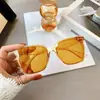 K-Style Bi Gafas de Sol de Montura Grande para Mujer Gafas de Sol Estilo Ins Harajuku Retro Anti-UV Transmisión en Vivo Fábrica Venta al por Mayor Dropshipping