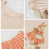 Pijama Nuevo para Niñas 2025, Verano Cartoon Clase A Ropa de Casa, Conjunto de Manga Corta, Traje Delgado de Aire Acondicionado para Niños, Transpirable