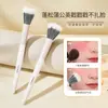 Pincel delineador de ojos en forma de hoz, de hoja plana y biselada, para delinear el rostro, hasta el cepillo de gusano de seda, para cejas, para maquillaje de ojos, portátil