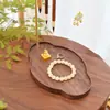 Suporte de Armazenamento de Escovas de Madeira Maciça e Latão Suporte de Mesa para Pendurar Porta-Canetas de Mesa Porta-Canetas de Mesa Estudante Estudo Multifuncional Exibição dos Quatro Tesouros