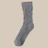 Calcetines de Coral Fleece para Mujer 2025 Nuevos Otoño e Invierno Engrosados Cálidos Postparto Maternidad Hogar Piso Dormir Calcetines Largos