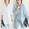 Camisas de Nuevo Estilo Primavera y Verano 2026, Holgadas de Talla Grande, Camisa de Vestir de Algodón y Lino de Textura Larga