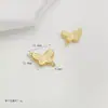 Liga de alta resistência banhada a ouro com preservação de cor, pingente duplo a laser, peças de conector de cabaça borboleta, materiais para pulseira de cordão DIY feita à mão, colar