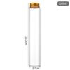 Botella de vidrio con tapa de aluminio de borosilicato de 37 ml, tubo de vidrio, envase para dulces, botella para la salud, cápsula de Dendrobium, botella pequeña para medicamentos con cápsula de Cordyceps.