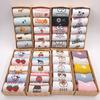 Calcetines mujer 5 pares de caja otoño e invierno Nuevo tubo japonés calcetines de algodón para dama color caramelo poliéster algodón calcetines de mujer una generación de cabello