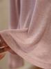 Camiseta Básica Fina de Manga Larga Hombros Descubiertos Cuello Redondo Rizada Suave de Lana Tencel Casi Invisible Amigable con la Piel para Mujer Otoño Temprano Nuevo