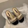 Mules cerrados de punta redonda estilo francés inspirados en Chanel para mujer, aptos para usar en exteriores, nuevos zapatos Mary Jane brisa de verano 2026