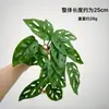 Hojas de Taro Cola de Fénix Artificiales de Colores Hojas de Sandía Colgante de Pared Ratán Decoración del Hogar Adornos de Plantas Verdes de Invierno Accesorios Paisajismo