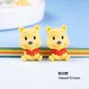 Accesorios de resina con dibujos de animales, Winnie the Pooh, estrella Dailou, color sólido, tridimensional, bricolaje, cuerda para el cabello, material para funda de teléfono, parche