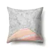 Funda de almohada de poliéster marmoleado estilo ins nórdico estampado geométrico terciopelo piel de melocotón funda de almohada para sofá de sala de estar QTH03