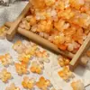 Flor de Hortensia de 10 mm con Agujero Central, Flor de Cristal con Cuatro Pétalos, Materiales para Manualidades Hechas a Mano, Horquilla de Estilo Antiguo Accesorio para el Cabello Venta al por Mayor