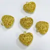 Accesorios DIY Colgantes en Forma de Corazón Charms para Ropa Collar Joyería Corazón de Melocotón Cobre Fundido Latón en Blanco Diseños Creativos