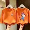 Camisetas base de moda y lindas estilo coreano para niños, para primavera y otoño, camiseta de manga larga de moda 2026 otoño nueva para niñas