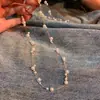 Collar Coreano de Doble Capa Perla Cielo Estrellado para Mujer Lujo Accesible de Gama Alta Cadena para el Cuello de Nicho Cadena para la Clavícula Gargantilla Accesorios