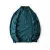 Roupas de Lã para Exterior Masculina Moletom com Meio Zíper Roupas Esportivas Carregadas Gola Interna Casaco de Lã Quente 6314