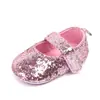 Sapatos de Bebê Novos de Outono com Lantejoulas, Velcro, Solado Macio, Sapatos de Bebê para Comércio Exterior, Sapatos para Crianças Pequenas D0647