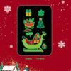 Adesivos de tatuagem de transferência de água luminosos de Natal à prova d'água adesivos de desenho animado para crianças novos feriados