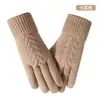 Nuevos Guantes Táctiles para Mujer, Tejido Grueso, Cálidos y Resistentes al Frío, Hilo de Felpa Sencillo, Pueden Proteger Pantallas Táctiles
