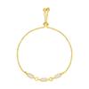 Pulsera Rectangular Simple Elegante Chapada en Oro Real de 14K Diseño de Nicho Ins Joyería de Mano para Novia Hermanas