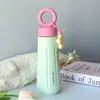 Taza Termo de Acero Inoxidable para Niñas de Aspecto Elegante y Sencillo con Asa de Flor Espesada al Vacío Portátil para Exteriores Viajes Taza de Agua