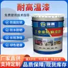 Tinta de Silicone Resistente ao Calor e a Altas Temperaturas 100°C-800°C Primer e Acabamento Tinta Inorgânica à Base de Água para Tubos de Calor e Chaminés