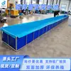 Estanque de Peces de Lona Personalizado, Piscina Plegable de Montaje Exterior Engrosada, Estanque Grande para Cría de Koi, Depósito de Agua de Lona de PVC