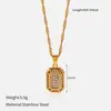 Collar Colgante Corazón Mariposa Europeo y Americano para Mujer Cadena para Clavícula de Acero Inoxidable Chapado en Oro de 18K Collar con Forma de Corazón Venta al por Mayor