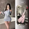 Amigo Naranja Estilo Deseo Puro Falda Morada Sin Espalda Uniforme Sexy Coqueta Lencería Tentación Ropa de Dormir Uniforme 9105