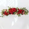 Novas Flores Artificiais da Amazon, Flores Artificiais, Fileiras de Rosas, Flores para Encosto de Cadeira de Casamento, Tiras de Flores para Mesa de Jantar, Decorações de Flores para Porta de Espelho