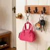 Mini Bolsa de Almacenamiento para Auriculares de Cuero Portátil Moda Colgante Personalizado Cremallera Organizador de Bolsas para Auriculares y Cables de Datos