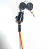 Cerradura de puerta de coche eléctrico adecuada para triciclo de batería Jinpeng cabeza grande y pequeña cilindro de cerradura de puerta eléctrica interruptor de llave cerradura de encendido Universal