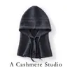 Gorro de punto de cachemira liso estilo coreano para otoño e invierno, unisex, casual, versátil, cálido y resistente al frío