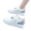 Zapatos blancos para mujer 2023 nuevos zapatos de otoño para mujer estilo coreano versátiles casuales ins zapatos súper populares zapatillas de plataforma para estudiantes para mujer