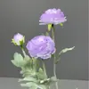 Decoración de Boda Transfronteriza Flor de Loto Artificial Afelpada de 3 Cabezas Material Decoración de Flores para Techo de Boda Flores Artificiales para Fondo de Escenario