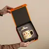 Taza de Cerámica con Tapa, Caja de Regalo con Quemador de Incienso, Taza de Té para Oficina Tendencia Nacional, Set de Regalo Souvenir de Negocios