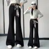 Pantalones de Campana para Niñas de Primavera y Otoño 2026 Nuevos Casuales Estilo Coreano Ajustados Ligeramente Acampanados Largos para Niñas Mayores, Modernos para Exportación