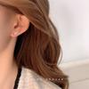 Mini pendientes de mariposa, oso y conejo de estilo japonés y coreano, con forma de corazón infantil y flor rosa para mujer.