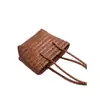 Bolso Nuevo de Paja Tejida de Verano, Estilo Vacacional, Moderno, Sencillo, de Nicho, Retro, Bolso de Mano Versátil, Bolso de Hombro Tejido