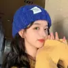 Gorro Japonés de Estudiante de Color Sólido para Niños de Otoño e Invierno Lana de Punto Grueso de Alto Valor Gorro Frío Holgado para Cabeza Grande