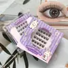 Série de Cílios Postiços Transfronteiriços, Modelo de Comércio Exterior, Pequeno Seis Fileiras Estilo Popular Totalmente Inglês, Cílios Postiços Espessos de Agrupamento Único Sem Cola