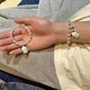 Pulsera de cuentas hecha a mano con diseño de mariposas de Hello Kitty de Kt Cat, regalo de cumpleaños para niñas.